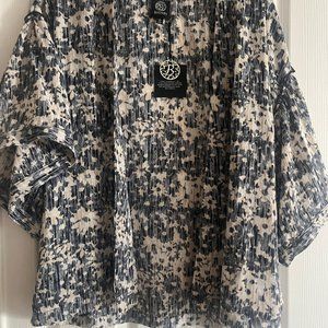 Nordstrom BOBEAU Cardigan Short flutter Sleeve Multicolor Small Medium NEW